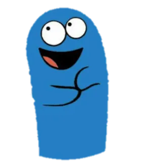☺️ 2308b964 Blooregard Q. Kazoo Foster's Home for Imaginary Friends Kartun, Karakter, Biru, Lucu telegram sticker