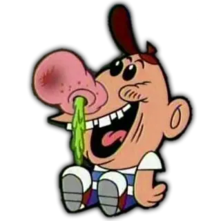 🤓 c10ca817 Billy The Grim Adventures of Billy and Mandy Kartun, Billy, Jorok, Ingus, Hidung telegram sticker