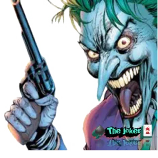 🔫 4402fe83 Joker The Joker โจ๊กเกอร์, ตัวร้าย, หนังสือการ์ตูน, ปืน, บ้า, ดีซีคอมมิกส์, ชั่วร้าย telegram sticker