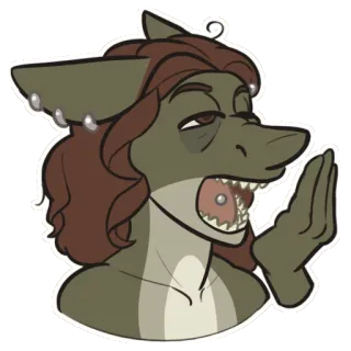 😴 098bc4bc Антро, Акула, Персонаж, Фурри, Антропоморфный, Мультфильм, Искусство telegram sticker