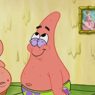 🧿 2233adbe Patrick Star Spongebob Squarepants cartoon, spongebob, patrick star, funny, character, pink, sea star telegram sticker