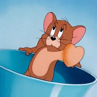 🧿 b5e24fb2 Jerry Tom and Jerry cartoon, mouse, cute, animal, jerry, funny telegram sticker