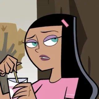 🧿 bd926c63 Sam Manson Danny Phantom cartoon, animated, Sam Manson, Danny Phantom, goth, teenager telegram sticker