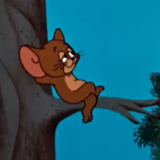 🧿 fd47b0fd Jerry Tom and Jerry cartoon, mouse, animal, relaxation, jerry, happy telegram sticker