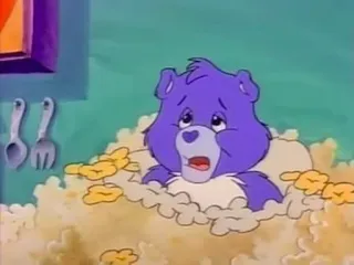 🙁 02091114 Care Bear cartoon bear, care bears, sad bear, purple bear telegram sticker