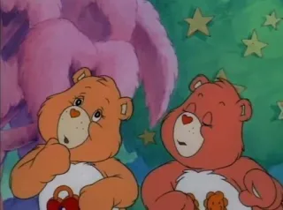🤔 13232a52 Care Bears cartoon, cute, bears, Care Bears, friendship, animation, nostalgia telegram sticker