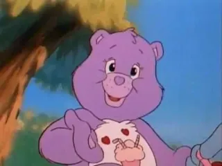 😃 58183b45 Share Bear Care Bears cartoon, Care Bears, Share Bear, friendship, cute, character telegram sticker