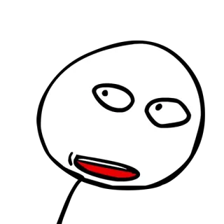 😨 9a692e1c 表情包, 搞笑, 网络, 表情, 卡通, 漫画 telegram sticker