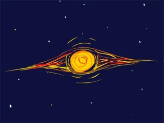 🌏 39ff8132 espacio, ojo, universo, galaxia, estrella, ilustración telegram sticker