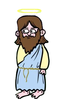 😒 a110ff38 Jesus Dibujo animado, Figura religiosa, Cristianismo, Halo, Jesucristo telegram sticker