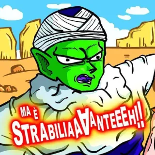 😱 b6ff154b Piccolo Dragon Ball MA È STRABILIAA AVANTEEH!! piccolo, dragon ball, anime, manga, verde, dibujos animados telegram sticker