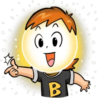 😃 5b630051 Cartoon, Personage, Jongen, Schattig, Vingerhart telegram sticker