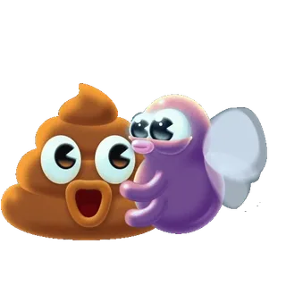 🥰 a0865b5f Emoji, Caca, Mouche, Dessin animé, Mignon, Drôle, Personnage whatsapp sticker