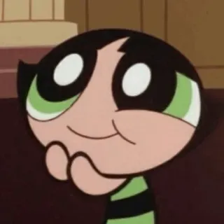⚡️ 00741601 Buttercup The Powerpuff Girls 만화, 캐릭터, 귀여운, TV 프로그램, 애니메이션 telegram sticker