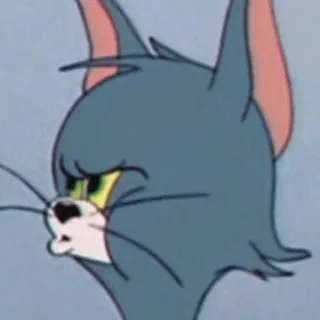 ⚡️ 2f7ee779 Tom Cat Tom and Jerry 만화, 고양이, 톰, 동물, 표정, 웃긴 telegram sticker