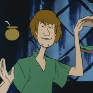 ⚡️ 8c7fae10 Shaggy Rogers Scooby-Doo 만화, 캐릭터, 섀기, 스쿠비 두, 샌드위치, 음식 telegram sticker
