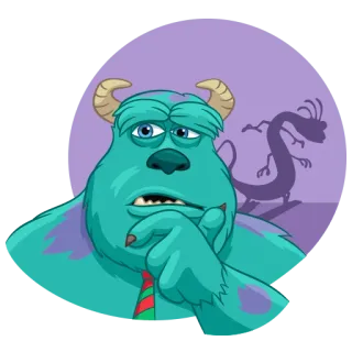 🤔 678005ca Sully Monsters, Inc. Kartun, Monster, Sully, Disney, Pixar, Monster, Inc. telegram sticker
