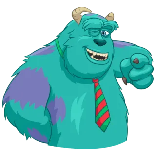 😉 849dbd03 James P. 'Sulley' Sullivan Monsters, Inc. Monster, Kartun, Animasi, Monster Inc., Furry, Lucu, Biru telegram sticker