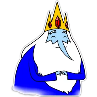 👑 03cbd990 Ice King Adventure Time Dessin animé, Roi des Glaces, Adventure Time, Personnage, Roi, Couronne telegram sticker