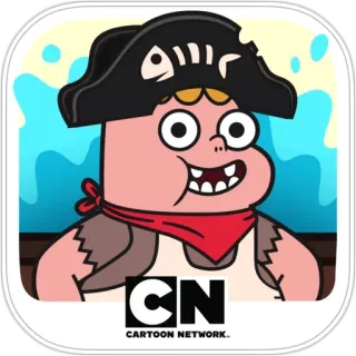 😬 07155aee Clarence Cartoon Network, Clarence, pirate, personnage de dessin animé, autocollant, animation telegram sticker