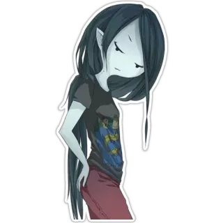 😒 996e3042 Marceline Adventure Time marceline, adventure time, dessin animé, vampire, cartoon network telegram sticker