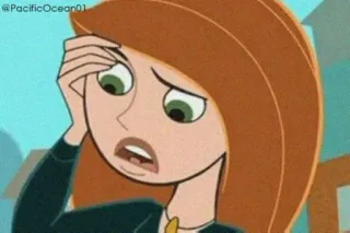 🤔 1d6723c1 Kim Possible cartoon, personage, disney, kim possible, uitdrukking, animatie telegram sticker