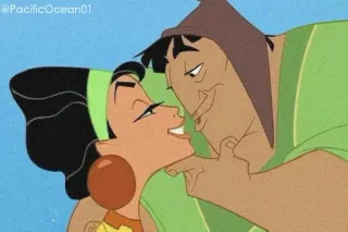 😘 87dd6d73 Kronk The Emperor's New Groove Kronk, Yzma, Keizer Kuzco, Cartoon, Zoen, Grappig, Disney telegram sticker
