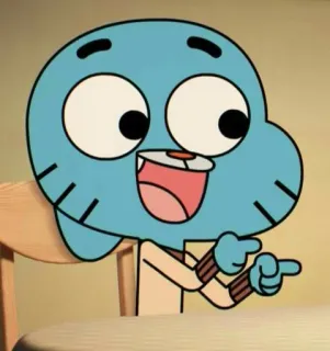 ❤️ 3c89244e Gumball The Amazing World of Gumball アニメ, ガンボール, 猫, 指差し, おかしなガムボール, 面白い, アニメーション telegram sticker