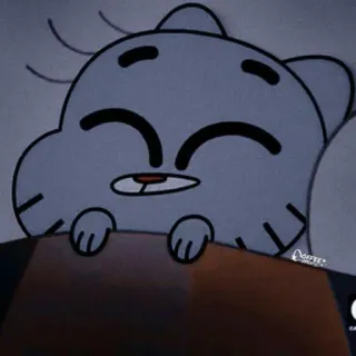 🎒 50928847 Gumball Watterson The Amazing World of Gumball マンガ, 猫, 可愛い, 面白い, 睡眠 telegram sticker