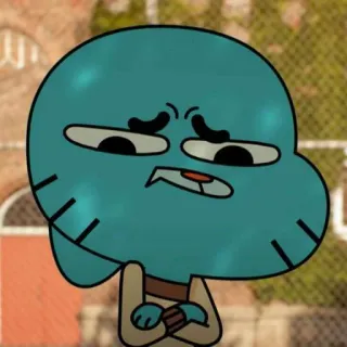 🎒 668a5382 Gumball The Amazing World of Gumball ガンボール, アニメ, 面白い, 猫, キャラクター, おかしなガムボール telegram sticker