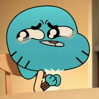 🎒 86ccd66a Gumball The Amazing World of Gumball アニメ, 泣く, 感情的, 悲しい, ガンボール, おかしなガムボール telegram sticker