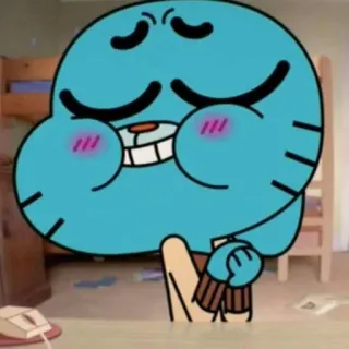 ❤️ 9735c573 Gumball Watterson The Amazing World of Gumball カートゥーン, ガンボール, おかしなガムボール, 猫, アニメ telegram sticker