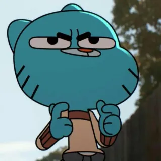 ❤️ 98b693bc Gumball Watterson The Amazing World of Gumball アニメ, アニメーション, Gumball, 猫, 面白い, ミーム, おかしなガムボール telegram sticker