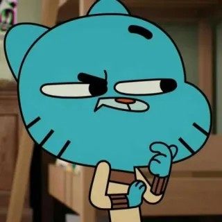 ❤️ dcf08f43 Gumball Watterson The Amazing World of Gumball カートゥーン, アニメ, ガムボール, おかしなガムボール, 猫, 青 telegram sticker