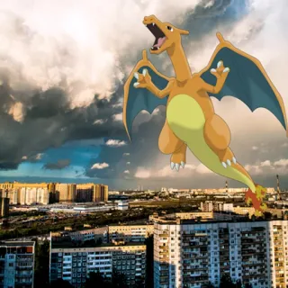 😏 bec82902 Charizard 리자몽, 포켓몬, 몬스터, 드래곤, 애니메이션 whatsapp sticker