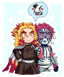 Casais kimetsu telegram stickers