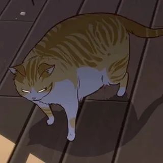 🐈 053cf3f5 猫, 表情包, 搞笑, 动物, 宠物, 生气, 数字艺术, 插画 telegram sticker