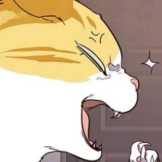 🐈 8d4ed78b 猫, 生气, 猫科动物, 卡通, 梗 telegram sticker