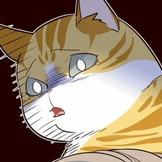 🐈 b487ac83 猫, 动物, 贴纸, 卡通, 表情, 可爱, 搞笑 telegram sticker