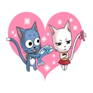 🐟 c4957bab Cartoon, Katze, Anime, Märchen, Fisch, Freundschaft whatsapp sticker