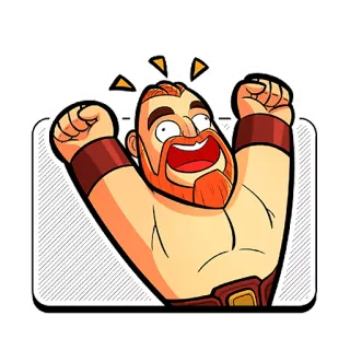 😃 293bc6bf Мультфильм, Взволнованный, Рыжий, Празднует, Радостный whatsapp sticker