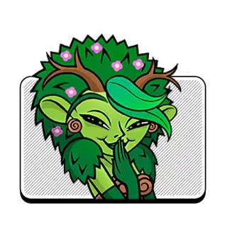 😌 916a2452 Фэнтези, Эльф, Существо, Мифический, Лес, Природа whatsapp sticker