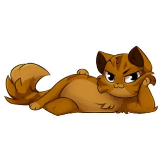 😏 95792c18 kat, cartoon, dier, katachtig, sticker telegram sticker