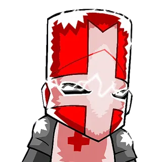 😡 720f1993 Castle Crashers castle crashers, ตัวละคร, เกม, อัศวิน telegram sticker