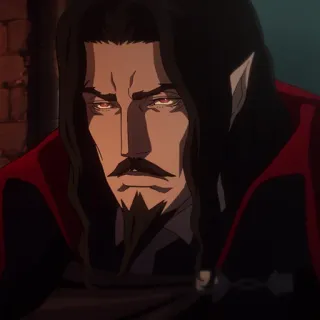 ⛓ 5e2665c5 Alucard Castlevania vampire, anime, netflix, dhampir, castlevania telegram sticker