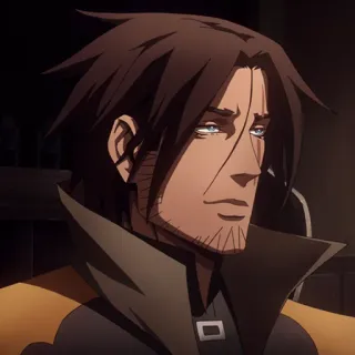 ⛓ 71e1ae1d Trevor Belmont Castlevania anime, vampire hunter, animated, belmont, castlevania telegram sticker