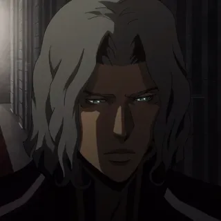 ⚰️ 8eea7972 Alucard Castlevania vampire, anime, character, man, netflix telegram sticker