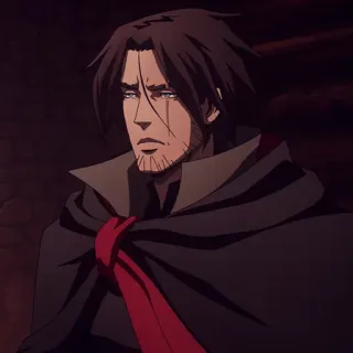 ⛓ ac146992 Trevor Belmont Castlevania anime, vampire hunter, medieval, netflix, animation telegram sticker
