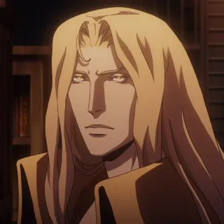 ⛓ d9758293 Alucard Castlevania vampire, anime, dhampir, son of Dracula, castlevania telegram sticker