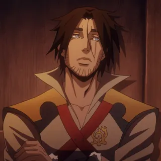 ⛓ ee6ae178 Trevor Belmont Castlevania anime, vampire hunter, castlevania, netflix, belmont telegram sticker